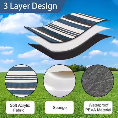Picnic Blanket, Waterproof Picnic Blanket, XXL Picnic Blanket, Camping Blanket with Carrying Handle, Perfect for Outdoor/Camping/Picnic/Beach/Park (200 x 200 cm, C)