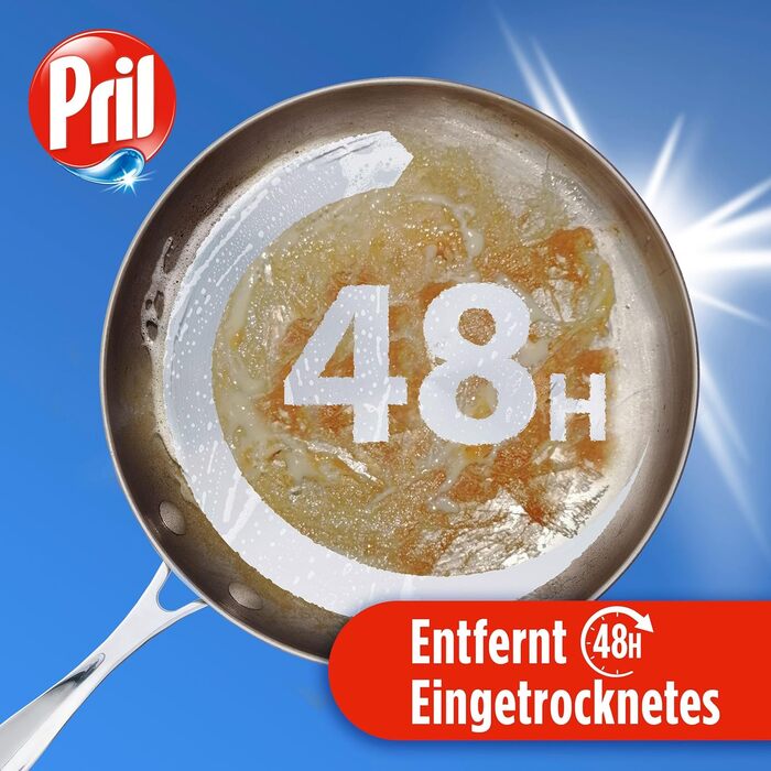 Засіб для миття посуду Pril Kraft Gel Ultra Plus, гель для ручного миття з високою жиророзчинною здатністю, 450 мл, 6 шт
