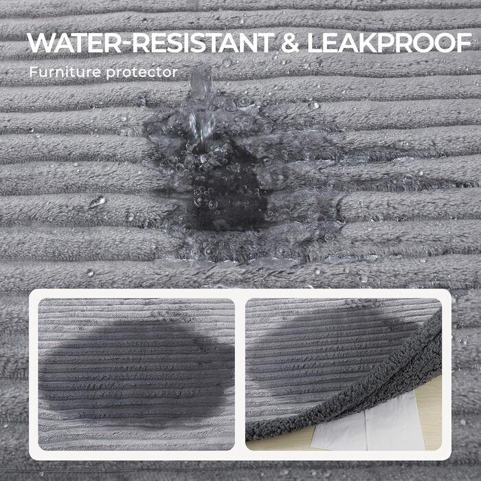 Водонепроникний плед для собак Luciphia, миючий, для собак, котів, цуценят, теплий, м'який флісовий плед Sherpa, для ліжка, дивану, канапи, сірий (102 * 145 см), розмір M (102 * 145 см)