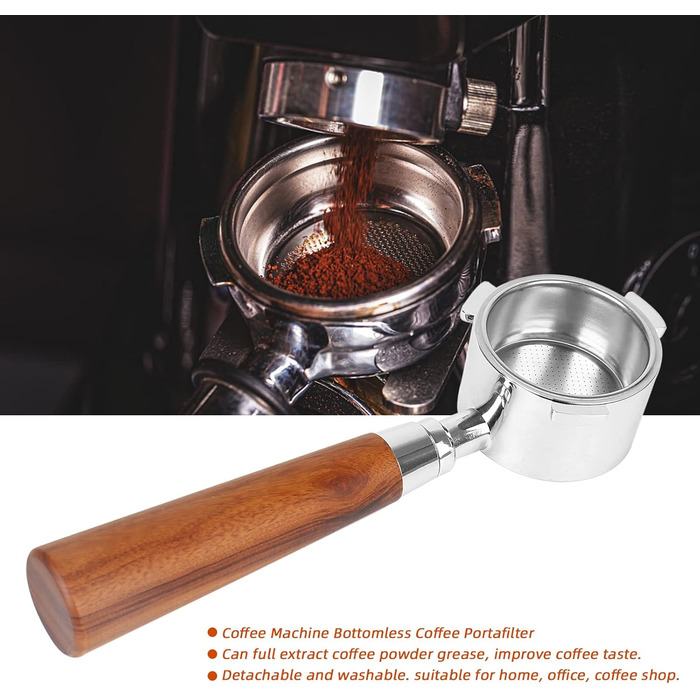 Портфільтр бездонний 51мм для кавомашин DeLonghi EC680/EC685
