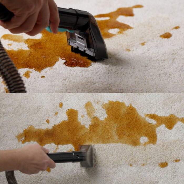 Вагзасув - очищувач плям для килимів, диванів, килимків, м'яких меблів, сходів, авто - потужний килимовий очищувач - пристрій для чищення м'яких меблів 650W, 1,4L, сірий/блакитний