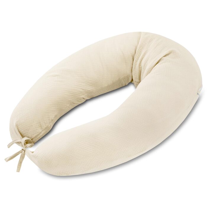 Подушка для сну та підтримки тіла для дорослих Body Pillow, 190 см, світло-бежева