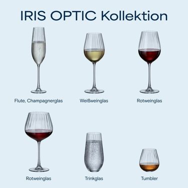 Кришталеві бокали Crystal Bohemia для шампанського - набір 6 шт, 260 мл, миючі в посудомийній машині, довговічні та стійкі до подряпин. Елегантні склянки з кришталю - ідеальний подарунок для любителів шампанського