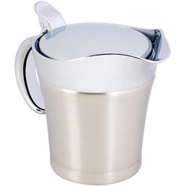 Thermo Sauce Pan, 450 ml/750 ml, 304 Stainless Steel, Double-Walled, Insulated, Sauce Pot, Kitchen Accessories 450 ml