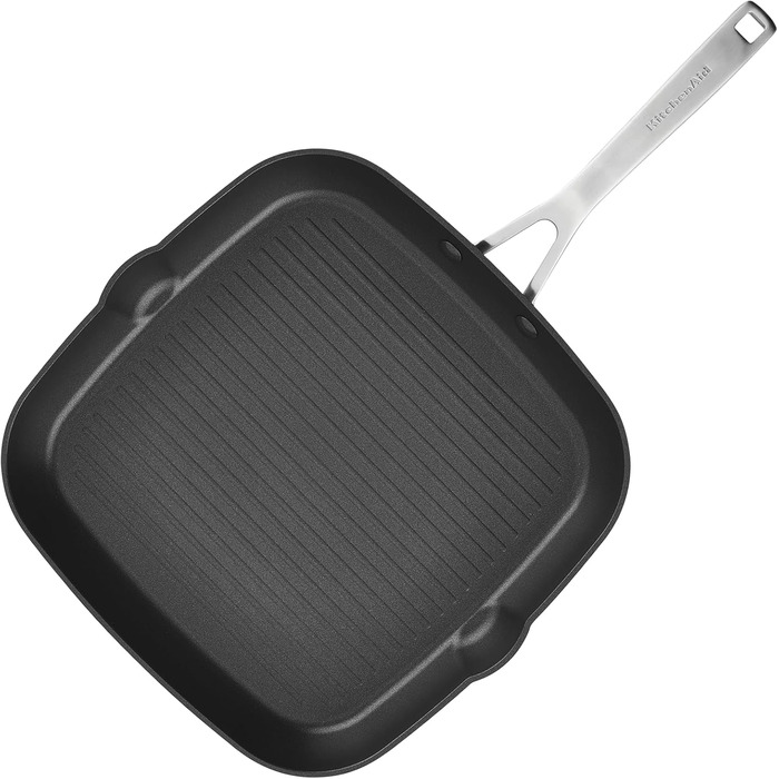 KitchenAid 80129 Harteloxierte Induction Non-Stick Cookware Set, Pots and Pans, Aluminum, Matte Black Cookware Set (10-Piece)