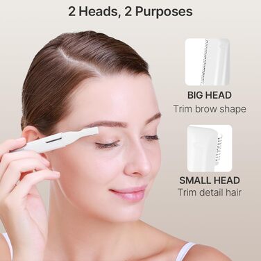 TOUCHBeauty AG-1658W: Професійний триммер для тіла та обличчя (білий) - для носа, брів, вух та обличчя