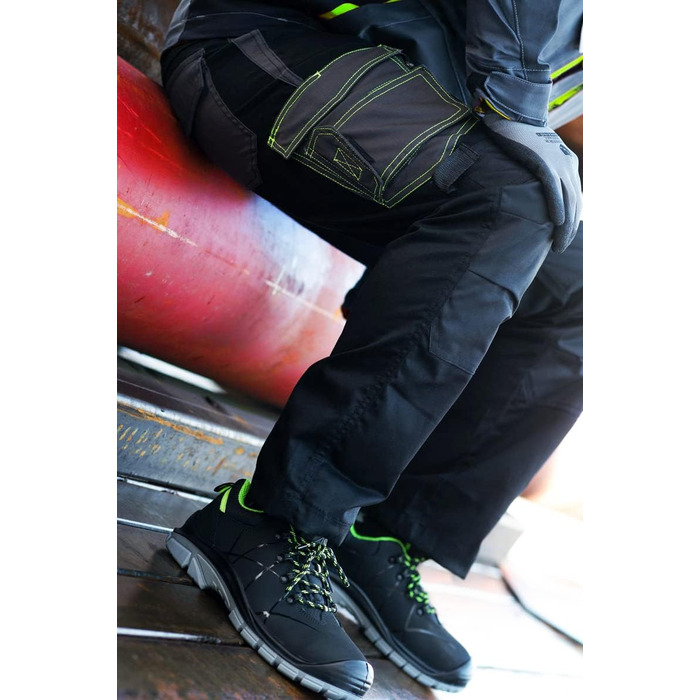 Черевики робочі ACE Constructor S3-Arbeitsschuh - захисне взуття для чоловіків з металевим підноском, водонепроникні, зелено-чорні, 46 EU