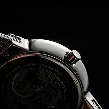 Годинник Bering жіночий кварцовий на браслеті Milanais з нержавіючої сталі, сапфірове скло, 5 ATM, 26 мм, 10126-000