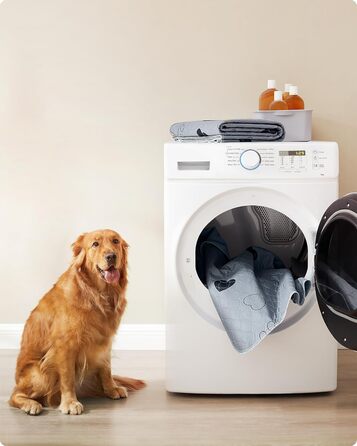 Підстилка для собак Feandrea, 2 шт., 122 x 91 см, XL, сіра, нековзна, швидковисихаюча, для дому