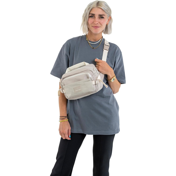 Гермопоясна сумка Johnny Urban Travis Beige - для подорожей, хайкінгу та активного відпочинку