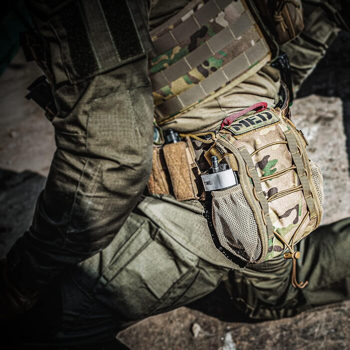 Тактична аптечка OneTigris EDC MOLLE, універсальна військова сумка IFAK для кемпінгу, туризму, велоспорту, альпінізму та полювання на відкритому повітрі