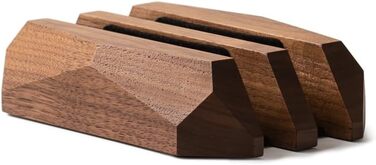 Підставка для ноутбука Oakywood - дерев'яна, вертикальна, для 2 ноутбуків, регульована - сумісна з MacBook Pro, MacBook Air, iPad, дуб чорний (волоський горіх)