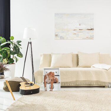 Сходинки для собак та котів Relaxdays, 3 сходинки, HBT 52,5x42x60 см, білий/чорний