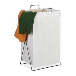 Relaxdays Laundry Basket Bamboo with Frame