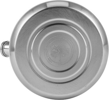 Електричний чайник Karl Hausmann 3L з автоматичним свистком, з нержавіючої сталі для Induktion, Gas та Electric плит