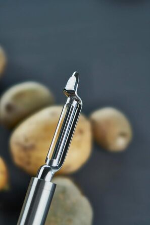 Овочечистка ZWILLING Pro вертикальна, 21 см, нержавіюча сталь, ергономічна ручка, срібляста