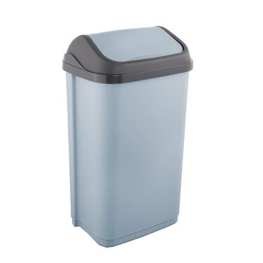 Сміттєвий кошик keeeper Swantje з гойдальним кришкою, 50 л, Nordic Blue (сірий)