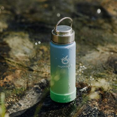 Фляга термос Hydro2Go з нержавіючої сталі 530 мл, 3 кришки, BPA-free, зберігає тепло 12 год, холод 24 год