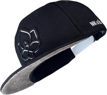 Кепка Nebelkind Snapback Steini Der Keller: універсальний розмір, чорно-сіра, для чоловіків та жінок, стильна бейсболка в стилі streetwear