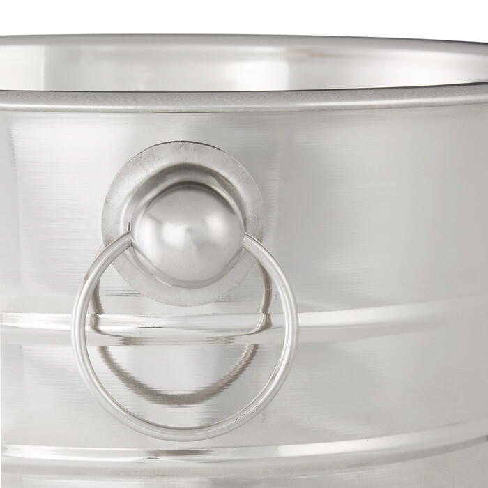 Relaxdays Stainless Steel Champagne Cooler with Handles