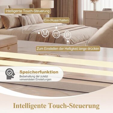 Дзеркало для макіяжу COSTWAY з підсвіткою, 3 режими світла, 5-кратне збільшення, сенсорне керування, поворотне на 360°, Голлівудське дзеркало (80 x 14 x 62 см)