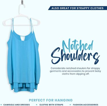 40 вешалок для дитячого одягу Utopia Home: білі, пластикові, 11,5 см - для шафи, щоденне використання