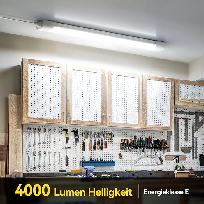 Світлодіодний світильник для вологих приміщень Anten 120 см, 36 Вт, 6000K, 4000 Лм, IP65, водонепроникний, для гаража, підвалу, офісу, комплект 5 шт.
