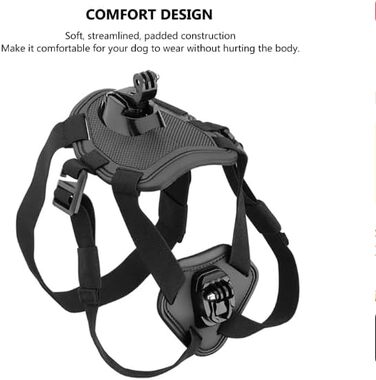 Шлейка для собак з кріпленням GoPro та DJI Osmo, м'яка, регульована, для собак різних розмірів