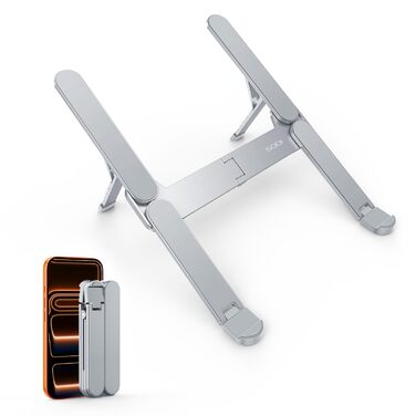 Підставка для ноутбука SODI, складна, з алюмінію, регульована по висоті, з вентиляцією, для MacBook Pro/Air, HP, Sony, Dell, 10-16