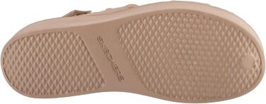 Босоніжки Skechers Platform Keilsandale жіночі бежеві на платформі (37 EU)