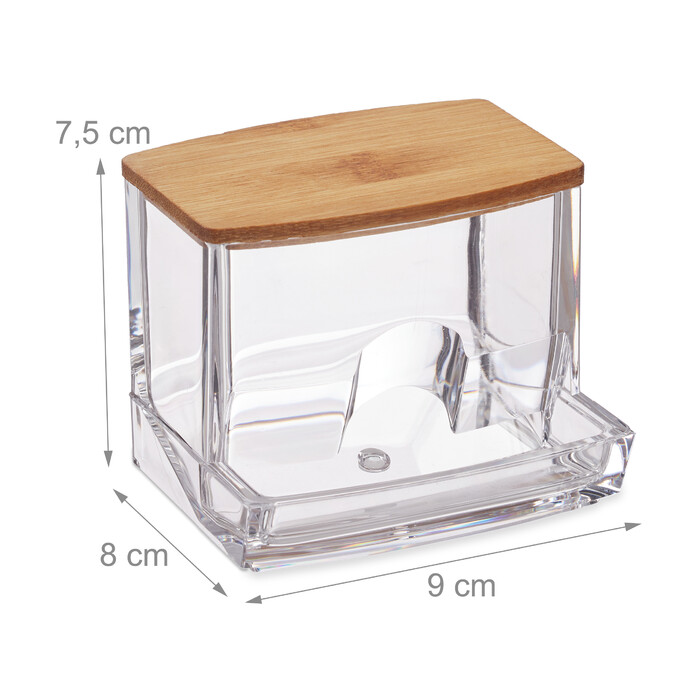 Relaxdays Cotton Swab Storage