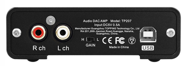 Настільний підсилювач для навушників Topping DX1