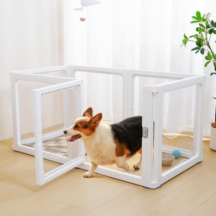 Кізочок Citylife 8-TLG: рухомий вольєр для собак, котів та дрібних тварин, 60 см, 8 частин