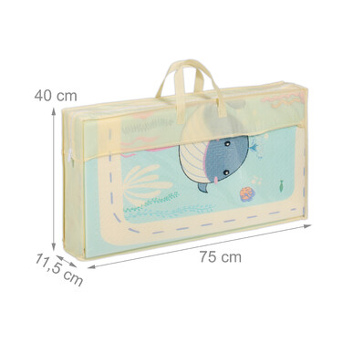 Relaxdays Foldable Play Mat - Land and Sea Animals