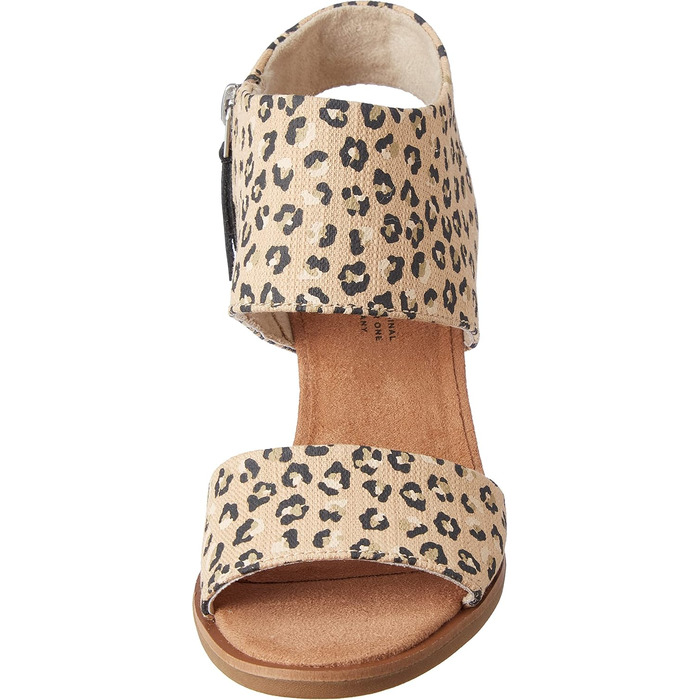 Босоніжки жіночі TOMS Majorca Cutout з вирізами та каблуком (36.5 EU, Cheetah Natural)