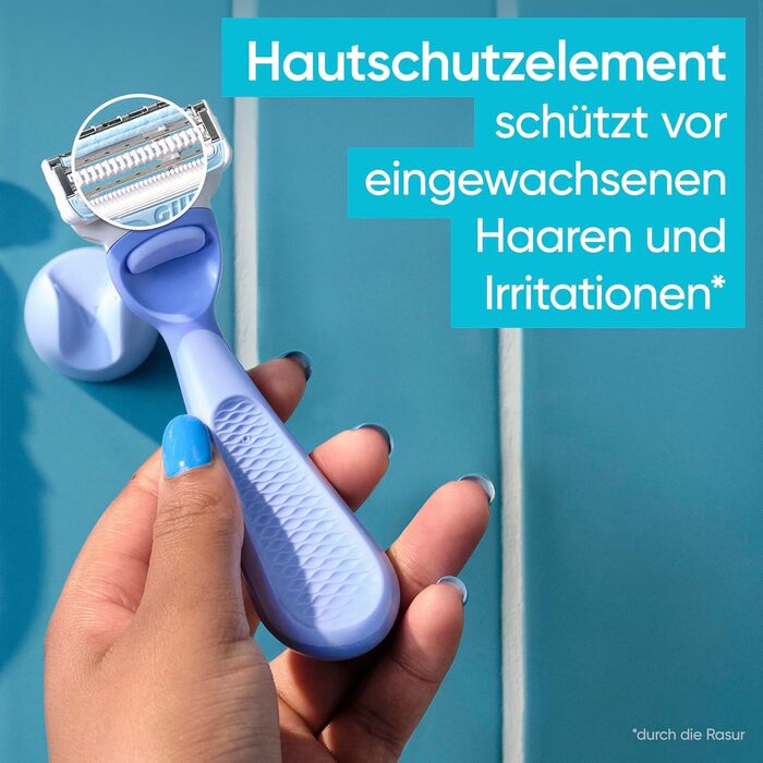 Жіноча бритва Gillette Venus для зони бікіні, сіро-блакитна (1 ручка + 5 змінних касет)