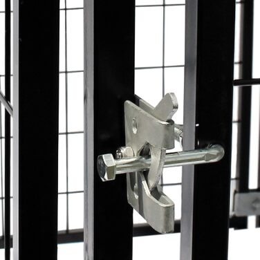 Будка для собак Wiltec з дахом 121x121x137 см, міцна сталева конструкція, вулиця