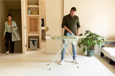 Чохол для прасувальної дошки Brabantia Calm Rustle Size B (124x38 см), бавовна, з м'яким шаром піни та повсті, іржавий відтінок