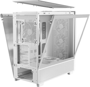 Корпус для ПК Antec Flux Midi Tower, чорний/білий, Gaming Case