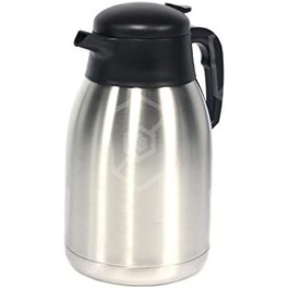 Bartscher 2L Insulated Carafe for Contessa 1002 Coffee Machine, Aurora 20 Replacement Stainless Steel Carafe with 2 Liter Capacity for Bartscher Coffee Machines