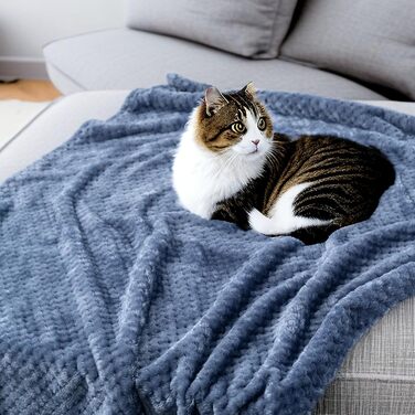 SLSON Деки для собак та котів, м'які, двосторонні, 70x100 см (фіолетовий, чорний, синій)