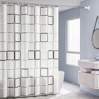 Текстильна штора для ванни Profi ID, 170 x 180 см