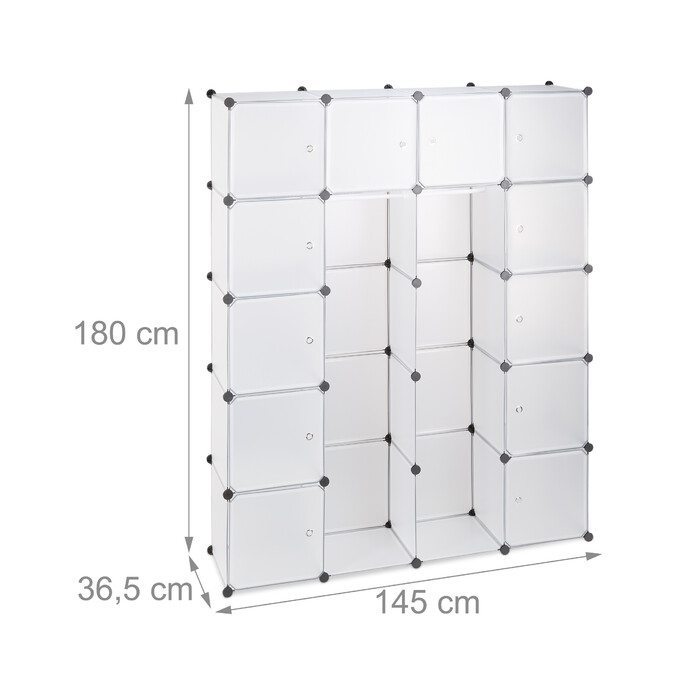 Relaxdays 14-Compartment Modular Closet Organizer