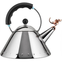 Чайник Alessi 9093 REX B з нержавіючої сталі, чорний, 1 л