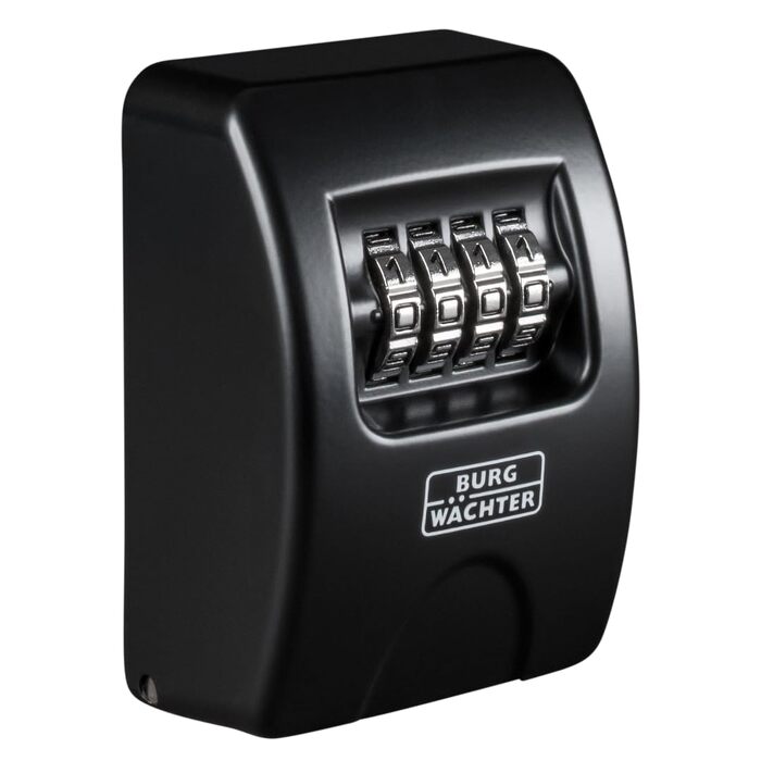 Ключниця-сейф Burg Wächter Key Safe 10 з 4-цифровим кодом для вулиці та приміщень, чорна, настінний монтаж