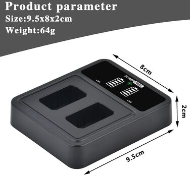 Акумулятор Nikon EN-EL9/EN-EL9a 2000mAh + зарядний пристрій Type-C для D3000, D5000, D40, D40x, D60