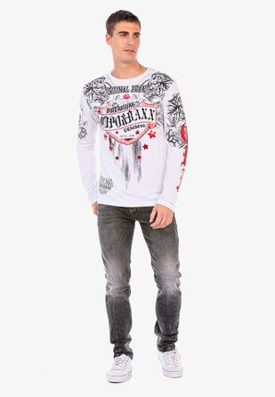 Чоловічі джинси Cipo & Baxx Modern Denim, антрацит (34W/34L) | Стильні джинси для міста та відпочинку