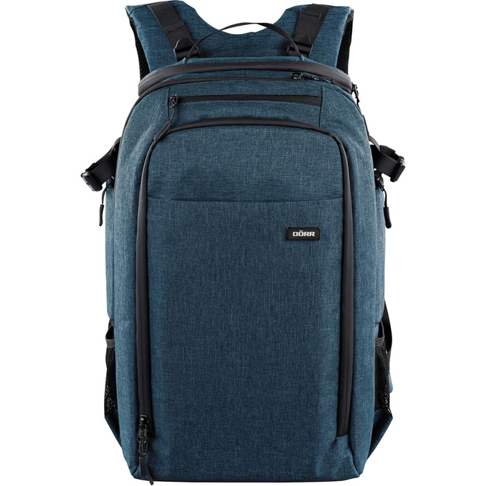 Рюкзак для фототехніки DÖRR Prag Go 16L/Prag Pro 20L, водонепроникний, для дзеркальних/зеркальних беззеркальних камер, відділення для ноутбука 16 дюймів, знімні перегородки, кріплення для штатива, рюкзак для дронів, міцний та легкий (блакитний)