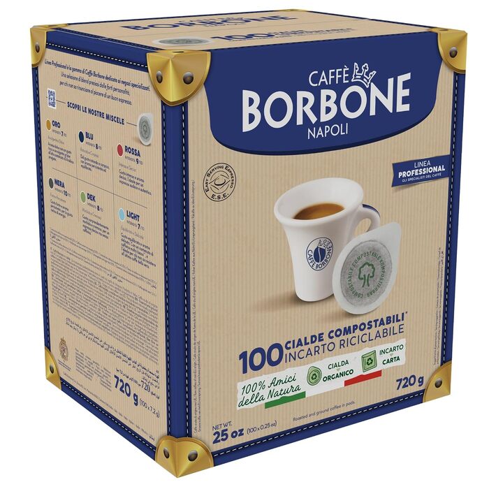 Кава в пріодах Caffe Borbone Miscela Blu ESE 44мм, міцна суміш (Original), 100 шт