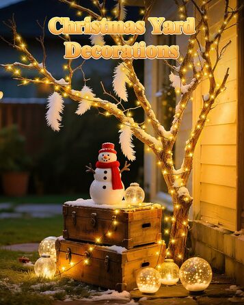 Гірлянда на Хелловін для вулиці, 300 LED, з функцією пам'яті та таймером, 8 режимів освітлення, вологостійка, 50 метрів, тепле світло